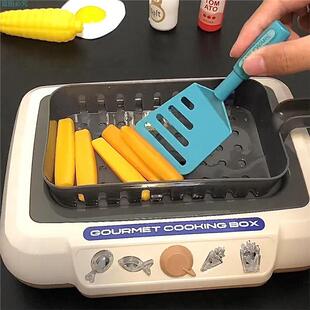 炸薯条玩具儿童过家家迷你网红厨房变色食物做饭玩具益智真厨具