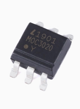 全新MOC3020S-TA1 SMD-6 三端双向可控硅输出光电耦合器芯片 10个