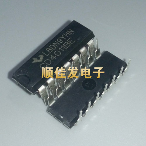 CD4011BE CD4011 HEF4011 四2输入端与非门 直插DIP-14 10个
