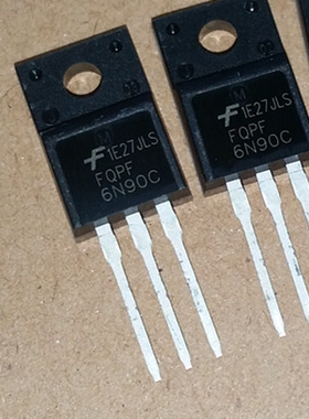 全新FQPF6N90C 6N90 直插TO-220F MOS管 N沟道900V 6A 可直拍5个