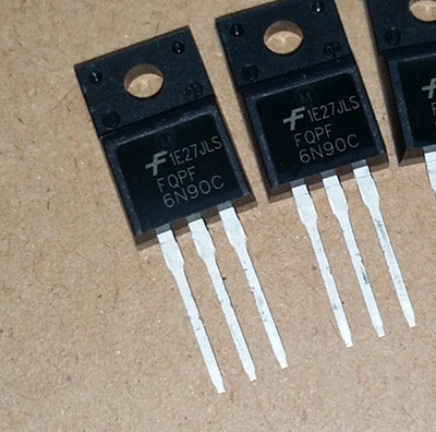 全新FQPF6N90C 6N90 直插TO-220F MOS管 N沟道900V 6A 可直拍5个