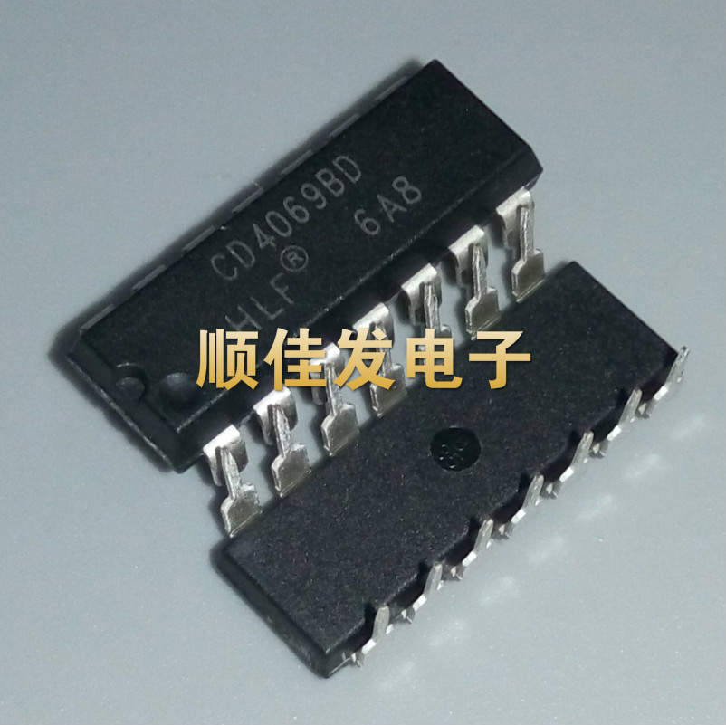 全新国产直插CD4069BD 六非门/反相器DIP-14 IC集成 CD4069 10个