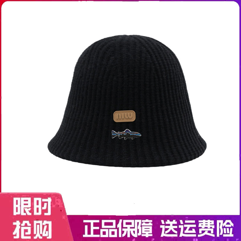 户外帽子遮脸渔夫帽子女秋冬羊毛针织网红自闭百搭显脸小水桶盆帽
