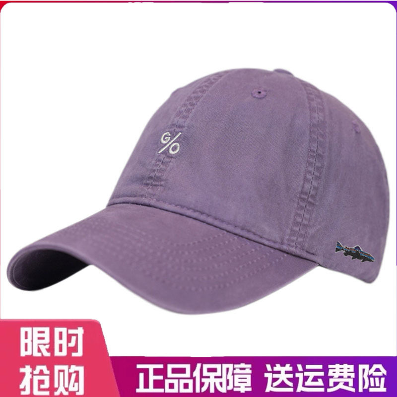 户外帽子百分百小符号刺绣水洗棉软顶棒球帽遮阳显脸小弯檐鸭舌帽