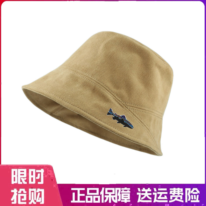 户外帽子新款渔夫帽女春秋款日系遮阳大头围水桶帽遮脸显脸小盆帽