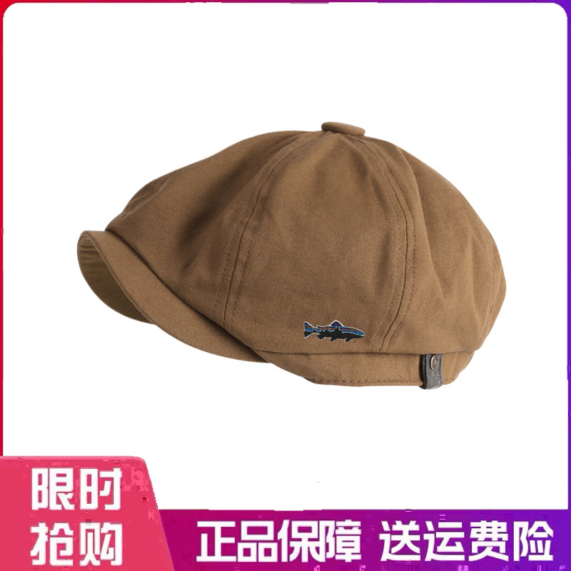 户外帽子小众贝雷帽男英伦复古八角帽休闲百搭显脸小报童帽画家帽