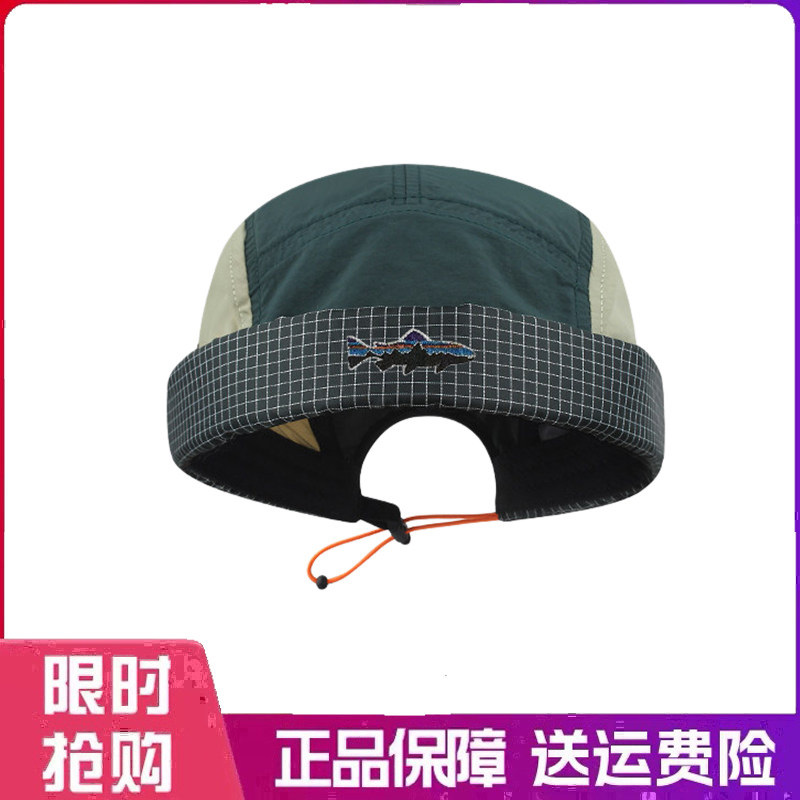 户外帽子新五片拼色速干瓜皮帽轻薄透气个性地主帽小众百搭显脸小