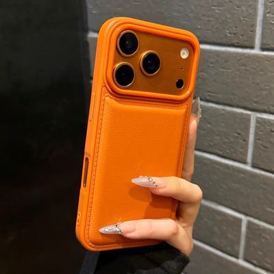 小众纯色皮纹适用苹果17promax手机壳iPhone16硅胶软壳15/14高级感保护套12简约新款XR/XS男女秋冬保护套plus