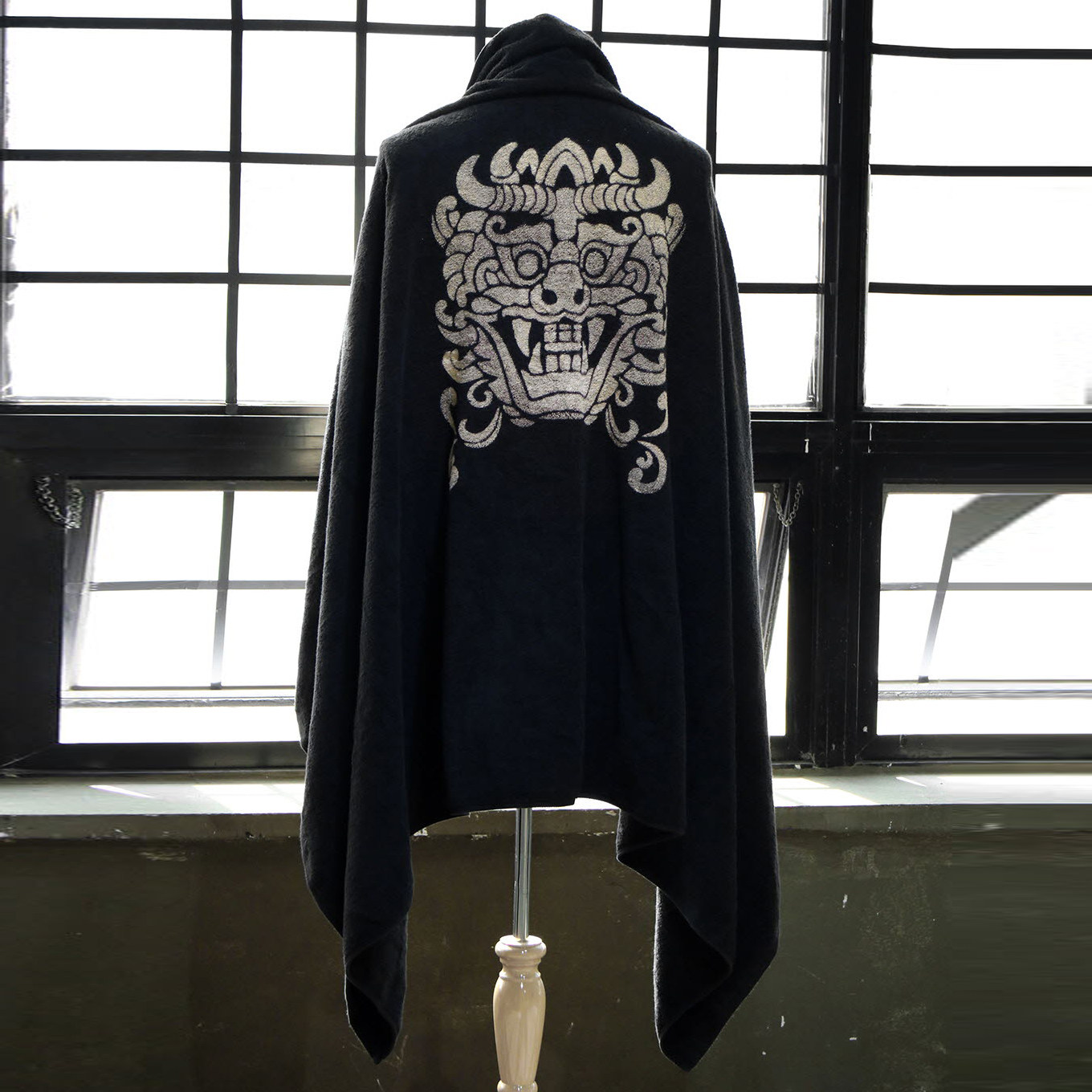 韩国潮牌BytheR鬼面瓦纯棉漂白大号沙滩毛巾睡眠材料毯子浴巾加厚