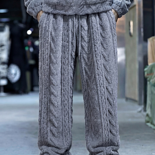 ByTheR男女保暖柔软抓绒裤