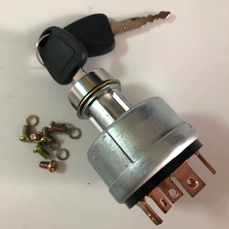 挖掘机配件柳工点火开关柳工922D启动开关电门锁915D启动开关