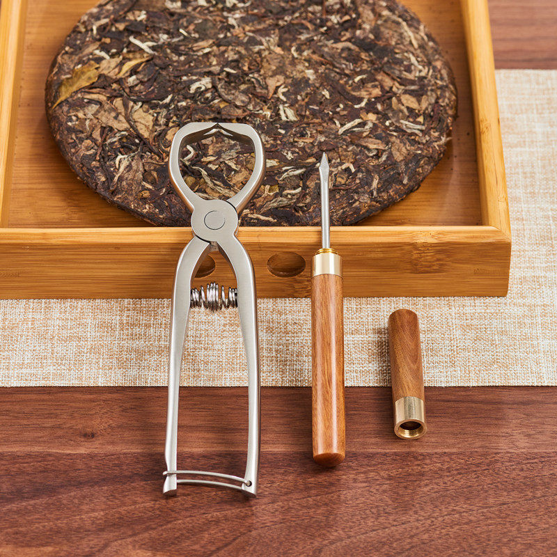 304不锈钢弹簧茶钳开黑茶茶刀