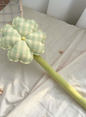 韩系四叶草小清新纯手工制作布艺田园风假花束送礼物情人节教师节