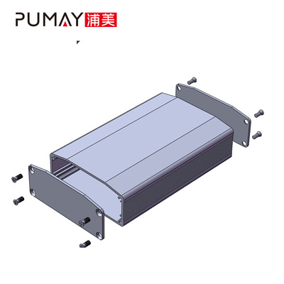 64-25.5-80折弯铝盒型材功放盒铝壳加工仪表外壳调功器PCB铝外壳