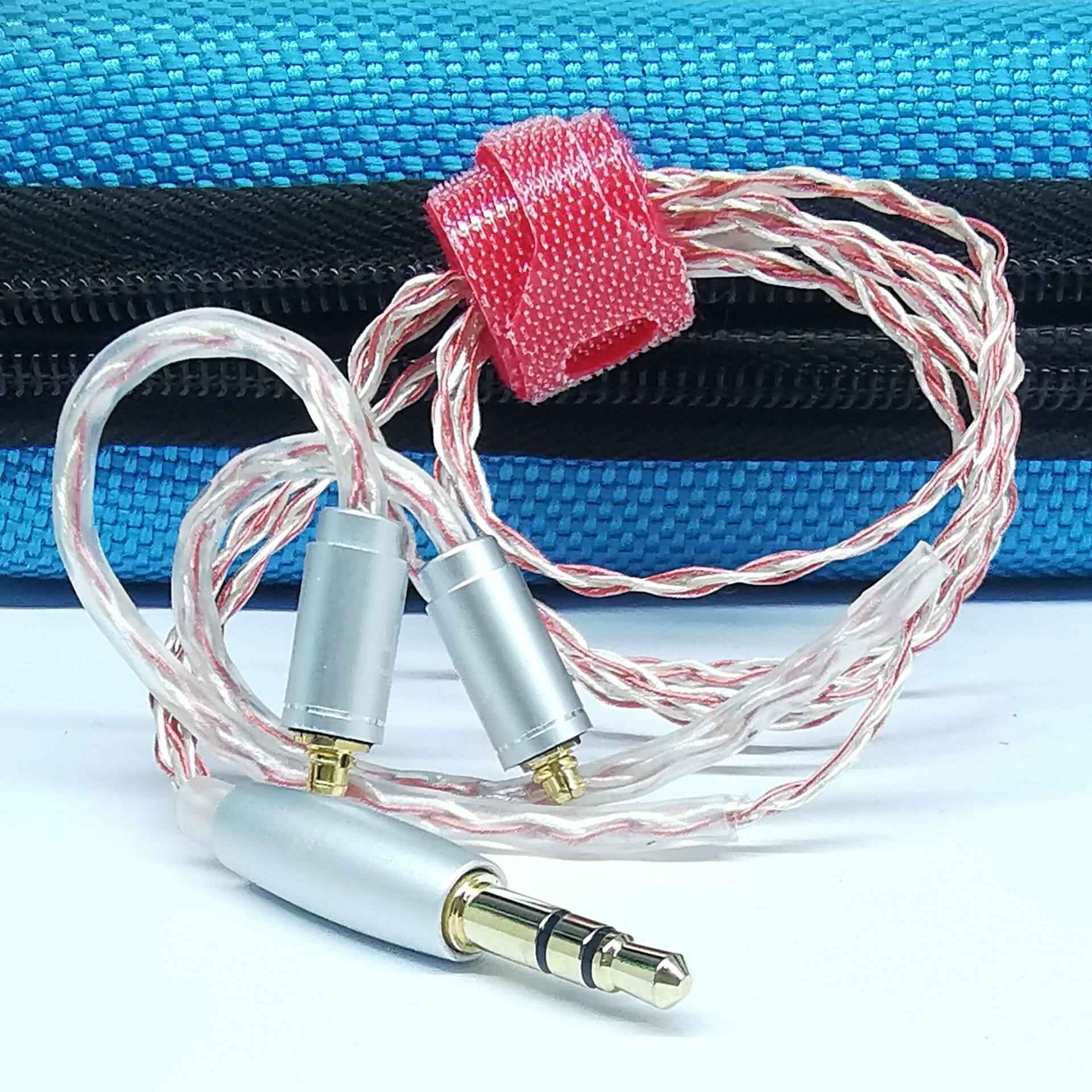 极简35cm短耳机线非常细主打轻便3.5插头mmcx/0.78针蓝牙耳放配线