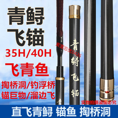 超硬飞青鱼锚大物黑坑高炮飞抄杆