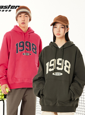 BEASTER 重磅410g小恶魔潮流宽松运动卫衣男简约上衣连帽ins情侣