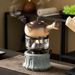 复古活火茶灯 老式 潮汕青石空气灯茶炉煮茶器茶壶烧水壶套装 新款