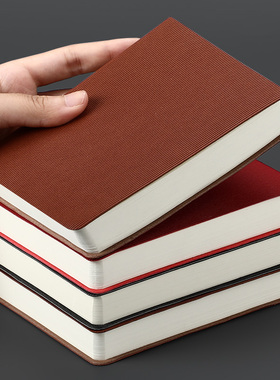 3本装随身小本子简约复古便携式防水皮面记事本B6小号笔记记录本子皮面手账本迷你口袋本加厚日记本背单词本