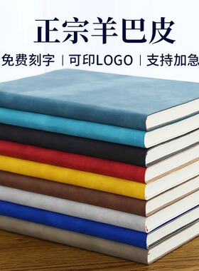 a5软皮笔记本本子定制可印logo加厚日记本简约ins风可携带大学生文艺精致高端商务记事本办公工作会议记录本