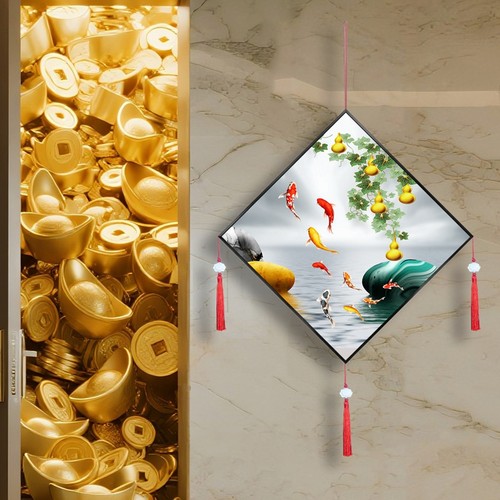 招财纳福挂画，五福临门