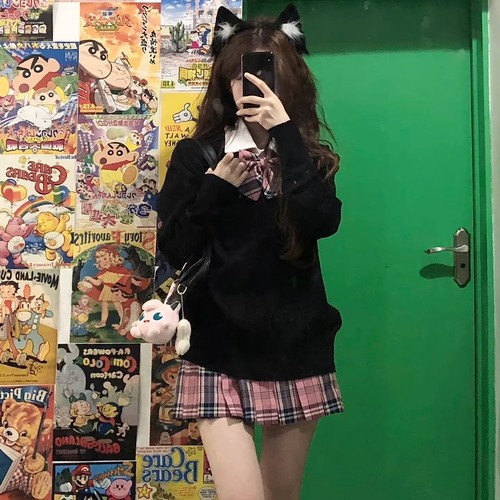 【出租】JK制服格裙日系写真校供感西装套装秋冬大衣DK东京涅梅