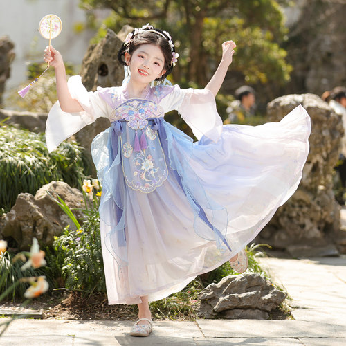 女童汉服夏季新款古风公主超仙
