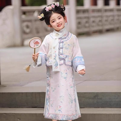 格格服女童汉服春秋款2025新款