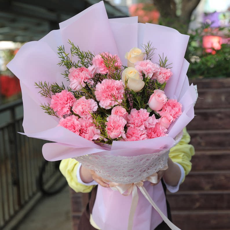 妇女节母亲节教师节康乃馨鲜花速递承德市双桥区双滦区同城店上门