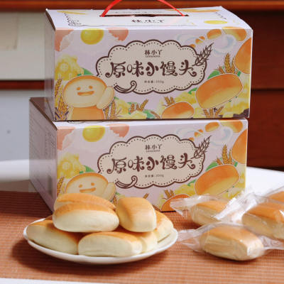 林小丫原味小馒头奶香松软糕点儿童早餐面包户外干粮健康零食礼盒