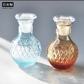 aderia调料瓶日本进口醋瓶餐具厨房玻璃瓶轻奢色拉油迷你小酱油瓶