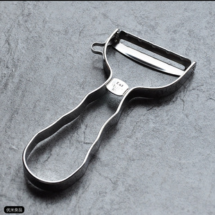 日本进口KAI贝印T型不锈钢刮皮刀果蔬削去皮器Select100刨果皮刀