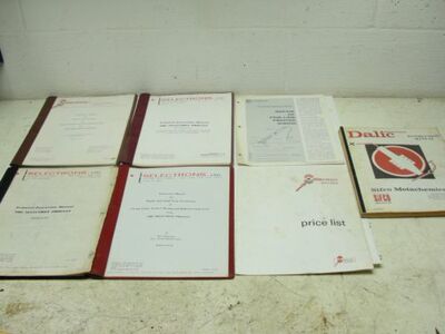 (7) VINTAGE 1970'S SELECTRON INSECTION PRICE REPAIR TECHNICA