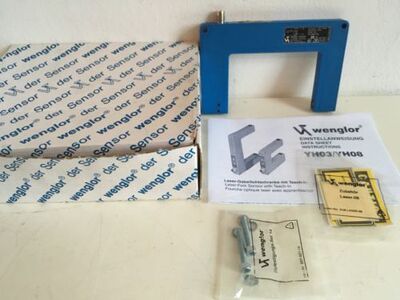 WENGLOR YH08PCT8 Laser fork sensor, new in box with manual a