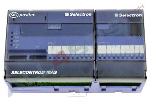 SELECTRON MAS PLC SELECONTROL CPU725 CPU 725, 412.0075 GEBRA