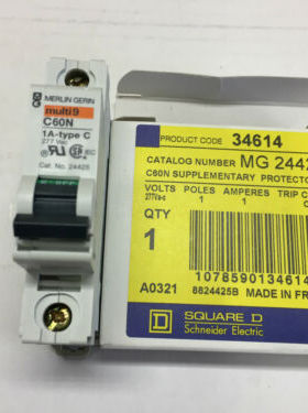 Square D Circuit Breaker MG series- 1, 2, 10 and 15 Amperes,