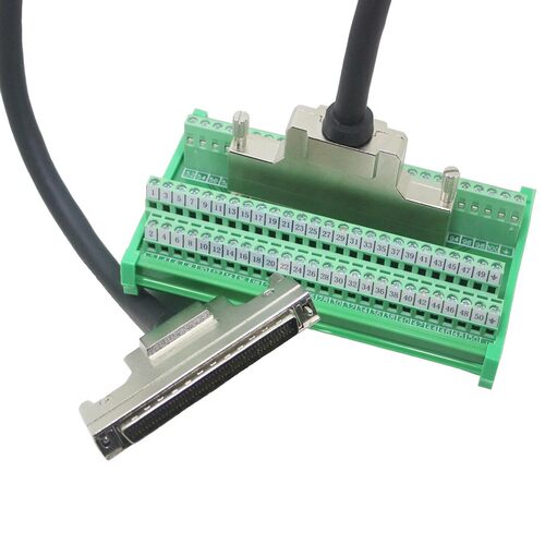 SCSI100芯转接端子板100pin端子台NI凌华研华IO板卡数字输出Z系列
