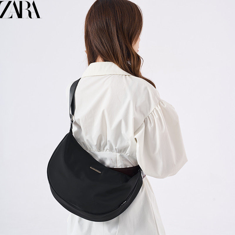 牛津布大容量饺子包斜挎女包