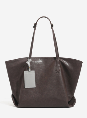 大包包女2026新款复古简约百搭单肩包都市通勤单肩包大容量托特包