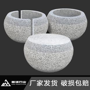 柱顶石柱帽底座大理石头柱墩麻石门别墅庭院木柱底座花岗岩石墩子