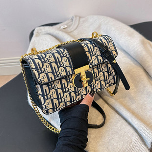 洋气链条小方包百搭单肩斜挎包 时尚 网红流行爆款 包包女包2025新款