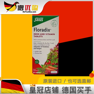 德国铁元莎露斯salus铁元片Floradix红铁84片正品进口原装