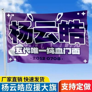 杨云皓应援大旗TF家族五代后援会正版手持大旗定制粉丝团旗帜代发