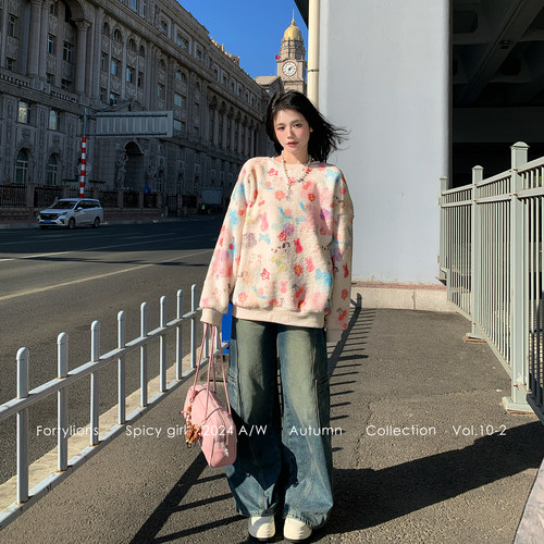 fortylions可爱印花卫衣