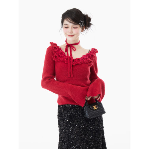 fortylions六十只狮红色毛衣