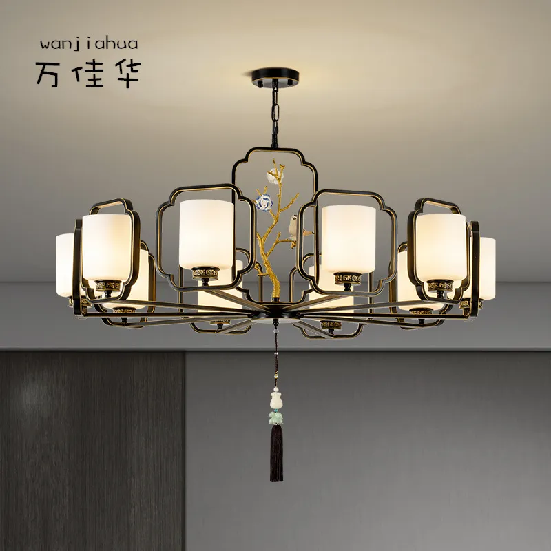 新中式吊灯客厅小鸟个性复古餐厅现代简约卧室中国风大气书房灯具,家装灯饰光源,餐厅/卧室/书房吸顶灯,淘宝优惠券,粉丝福利购,淘宝优惠卷