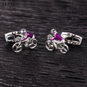 袖 扣自行车商务衬衫 扣袖 法式 钉时尚 不锈钢袖 金属cufflinks礼盒装