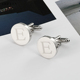 袖 cufflinks礼盒装 扣男士 扣领夹套装 法式 Z英文字母衬衫 E字母袖