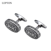 轻奢欧美复古花纹袖 扣法式 衬衫 新品 袖 口钮商务婚庆礼物cufflinks
