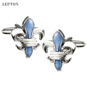 袖 高档莺尾花袖 口扣送礼盒 扣鸢尾花男女法式 衬衫 钉男士 路易十三袖